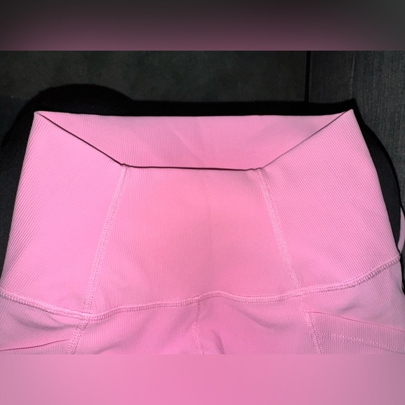 Wilo The Label Pink Ribbed 7/8 Leggings with side pockets Size XS - Picture 4 of 10